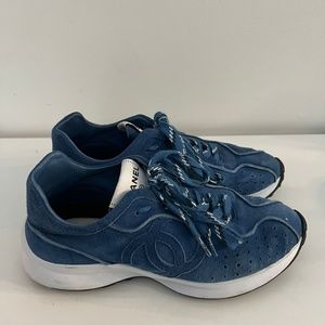Chanel SS21 Blue Sneakers size 36.5
